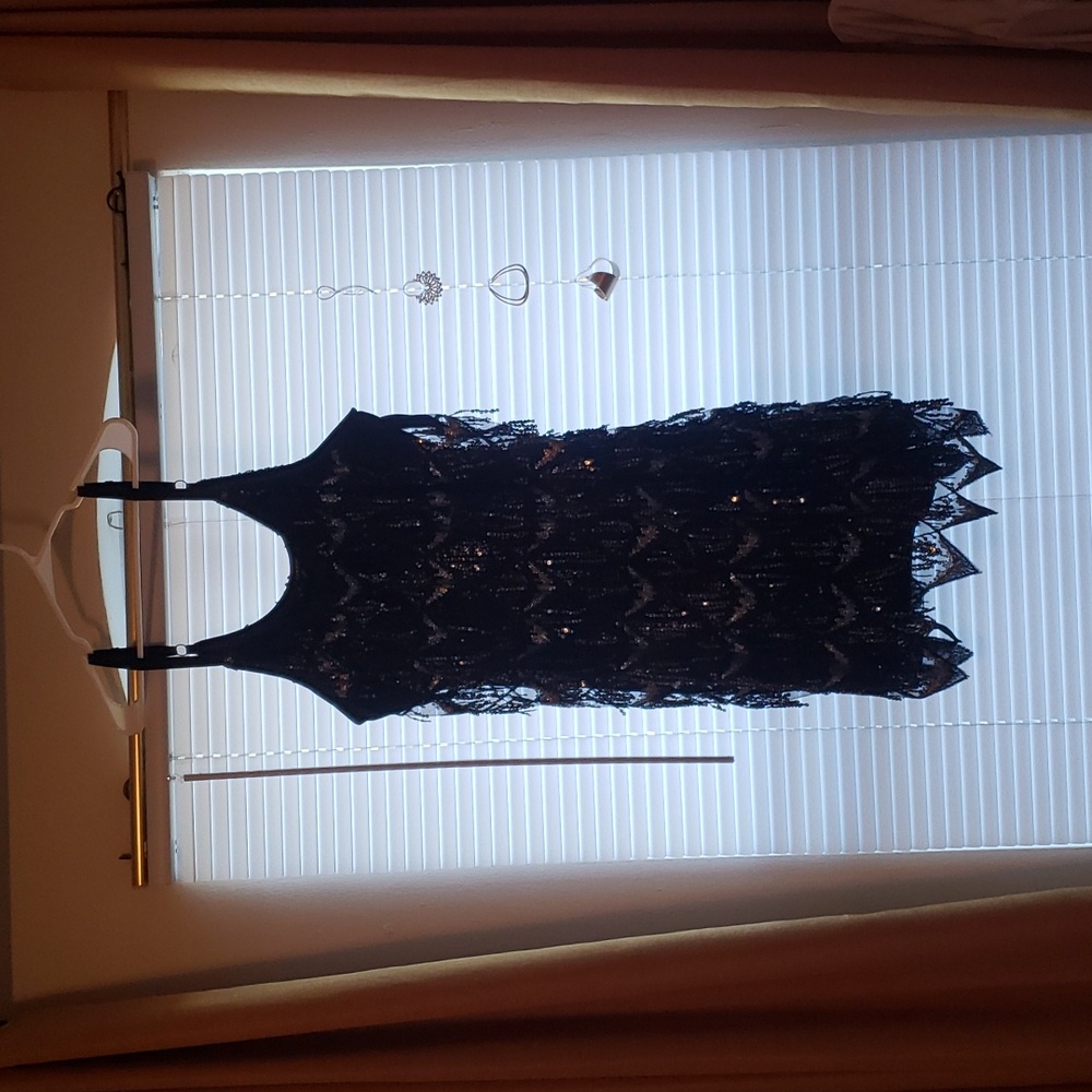 Size 3 Torrid Gold Flapper Dress